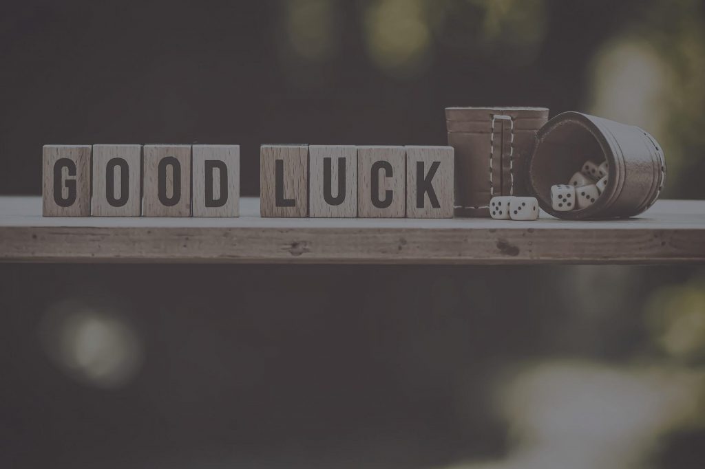 good luck word on wood